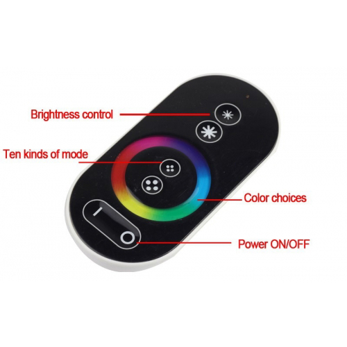 DC12V 6W RGB Touch Remote Car Use LED Fiber Optic Light Engine